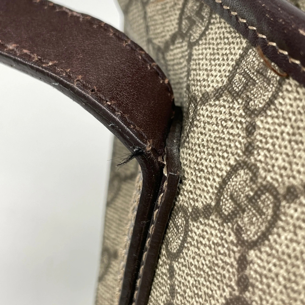 Gucci GG pattern tote bag, coated canvas, beige/brown, 211138, women's. - Picture 4 of 9